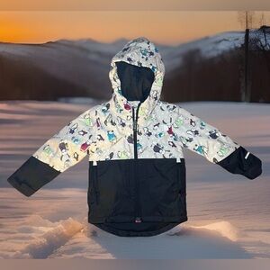 The North Face Kids Freedom Insulated Jacket Size 3T toddler hood Animals